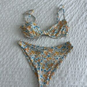 SUNBLEACHED Floral Bikini Set